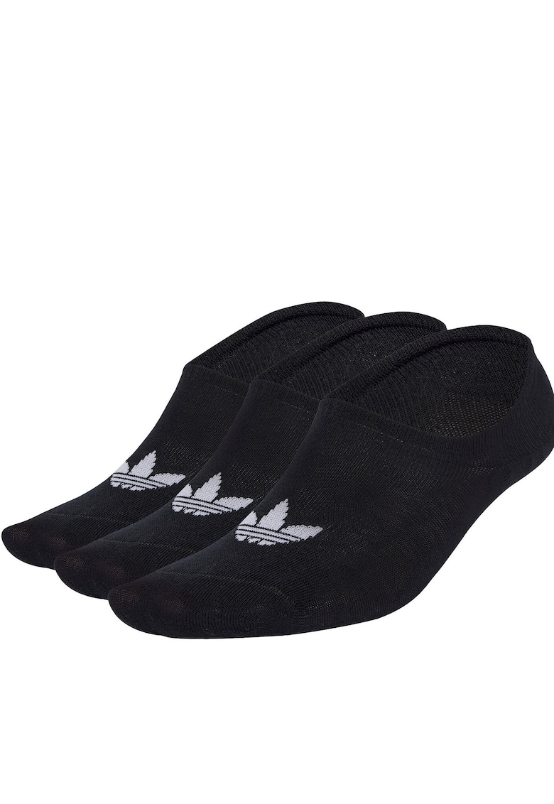 Set de sosete unisex - foarte scurte - cu logo - 3 perechi