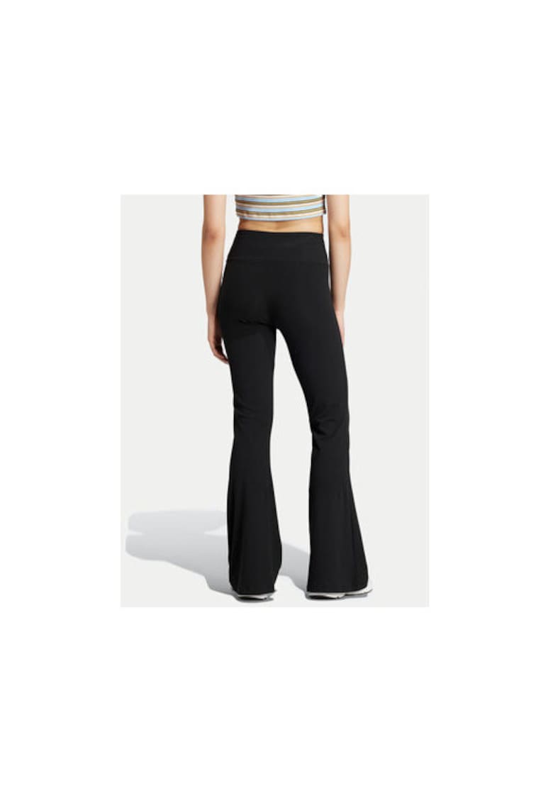 Pantaloni evazati cu talie inalta