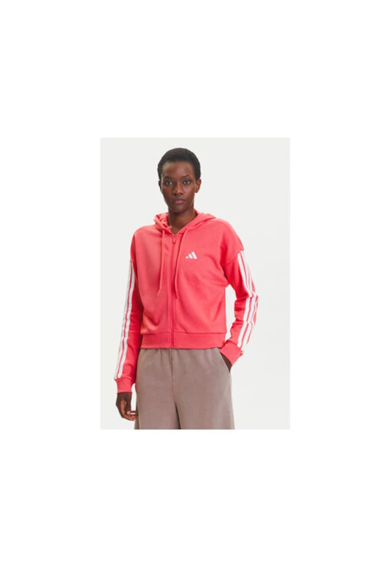 Hanorac cu snururi si dungi contrastante