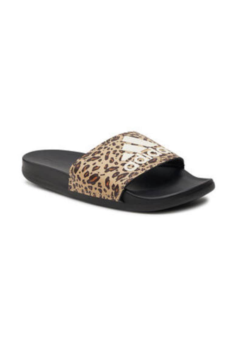 Papuci din poliester cu model animal print -