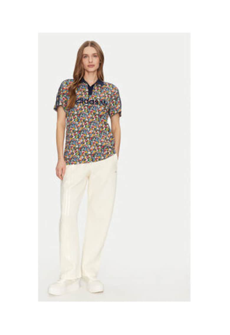 Tricou polo cu imprimeu grafic si logo