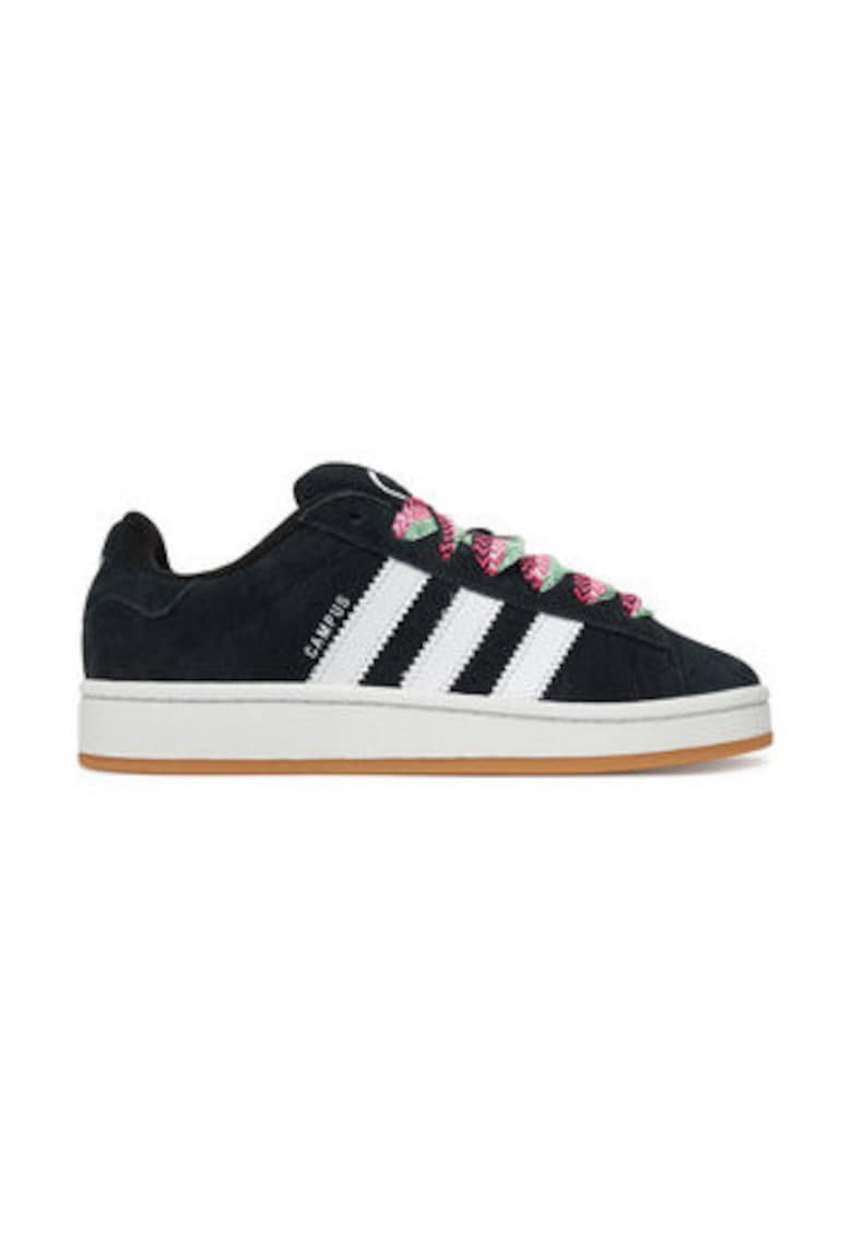 Tenisi flatform din piele intoarsa