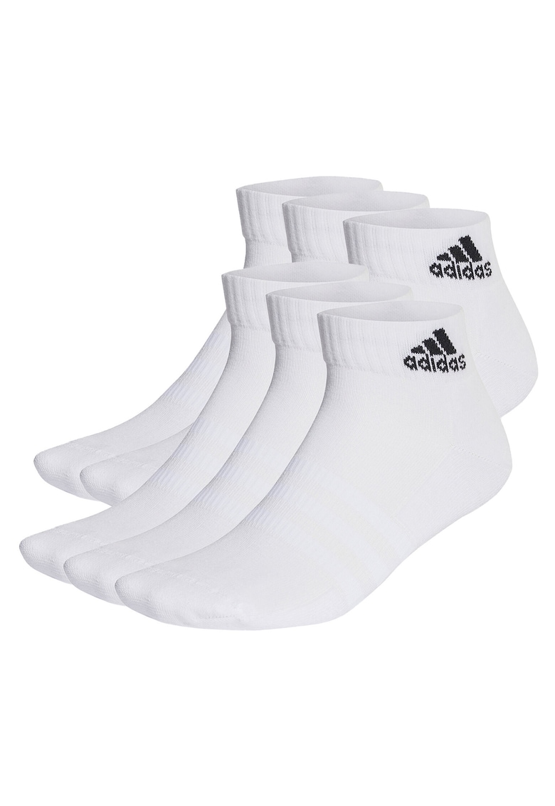 Set 6 perechi sosete Cushioned Ankle - Alb