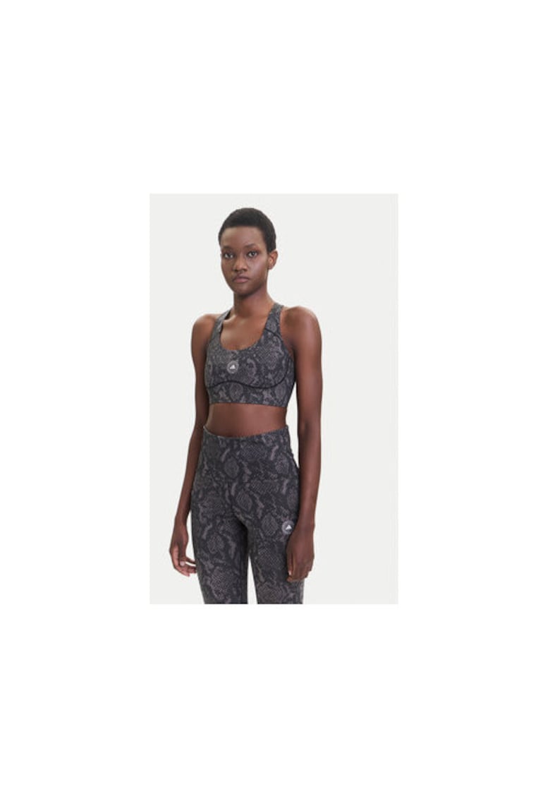 Bustiera sport cu imprimeu de piele de sarpe