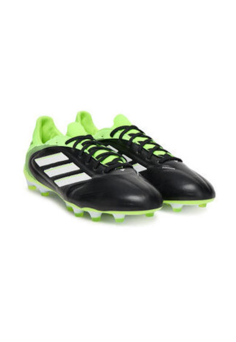 Pantofi sport piele naturala - pentru fotbal - Negru/Verde neon