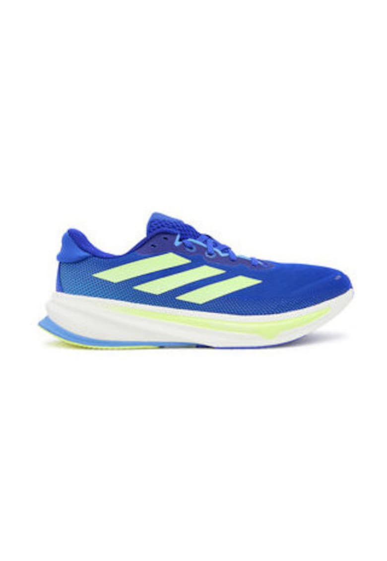Pantofi textili de alergare cu print logofwqfwq - Albastru