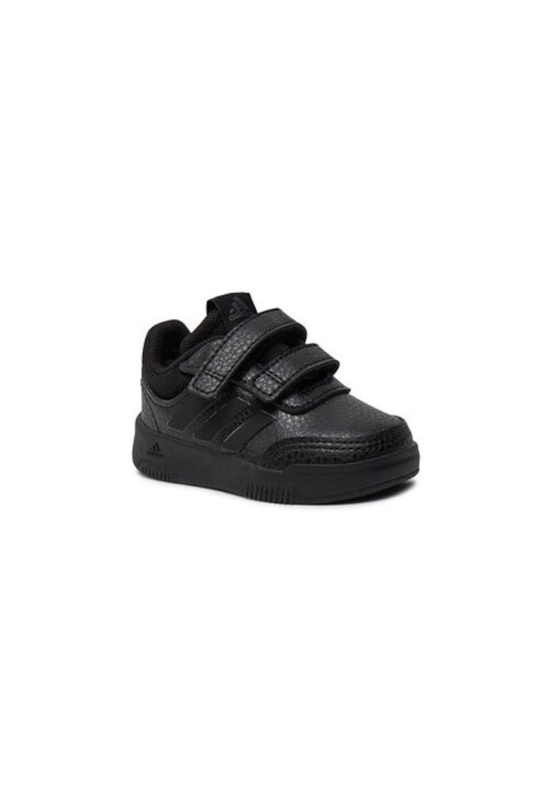 Tenisi cu velcro din piele-ecologica - Negru