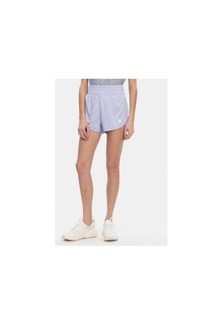 Pantaloni scurti sport cu talie elastica si inalta Pantaloni scurti sport cu talie elastica si inalta