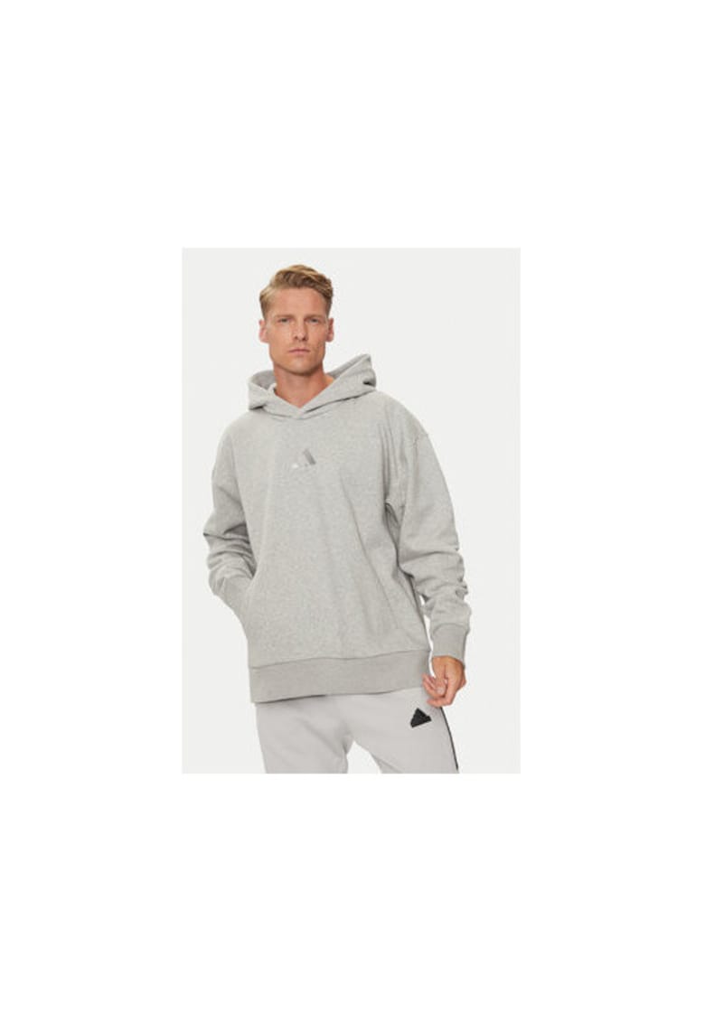 Hanorac sport barbati - gri - 70% bumbac - 30% poliester reciclat