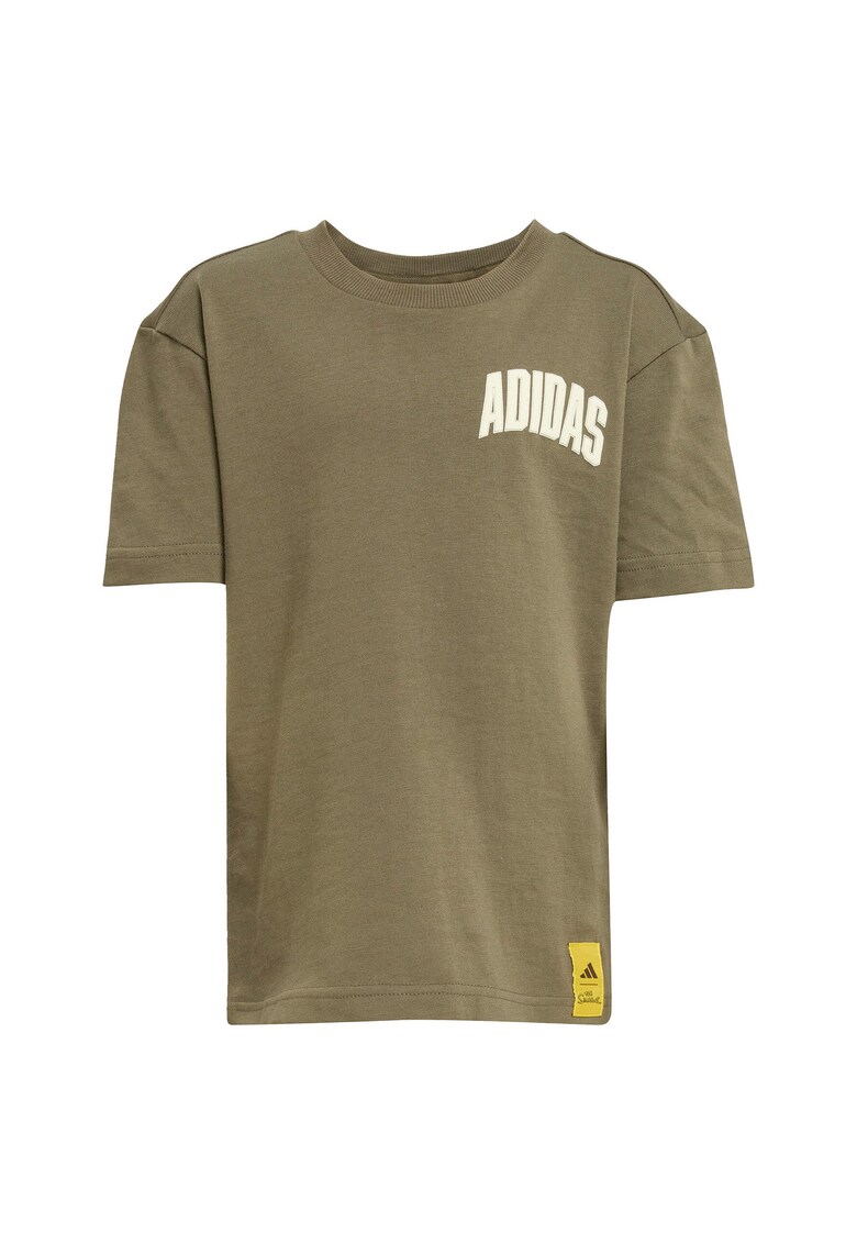 Tricou din bumbac cu maneci cazute