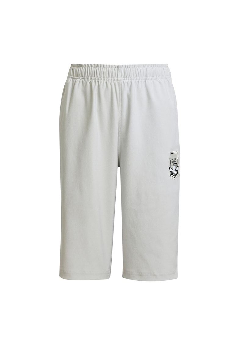 Pantaloni scurti sport unisex cu logo aplicat