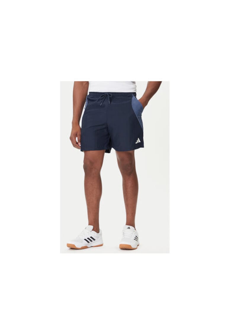 Pantaloni scurti lifestyle cu insertii contrastante -