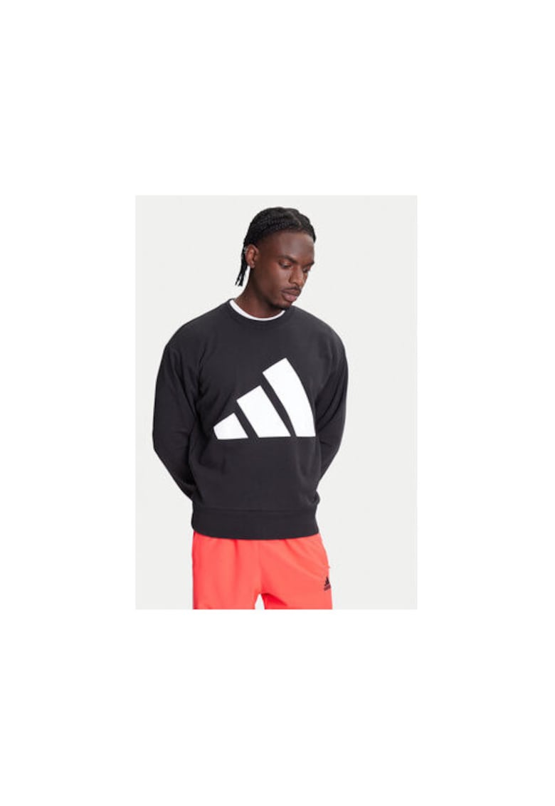 Bluzon lifestyle cu imprimeu logo 0000305174840