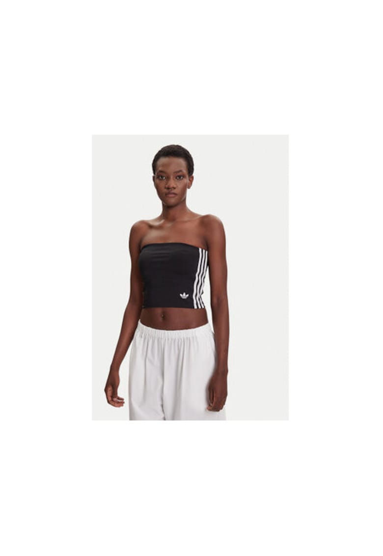 Top scurt din poliester cu logo