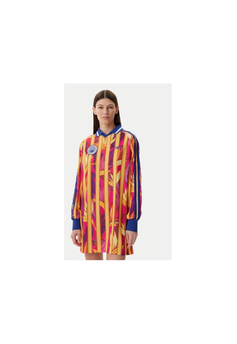 Rochie cu guler polo si model