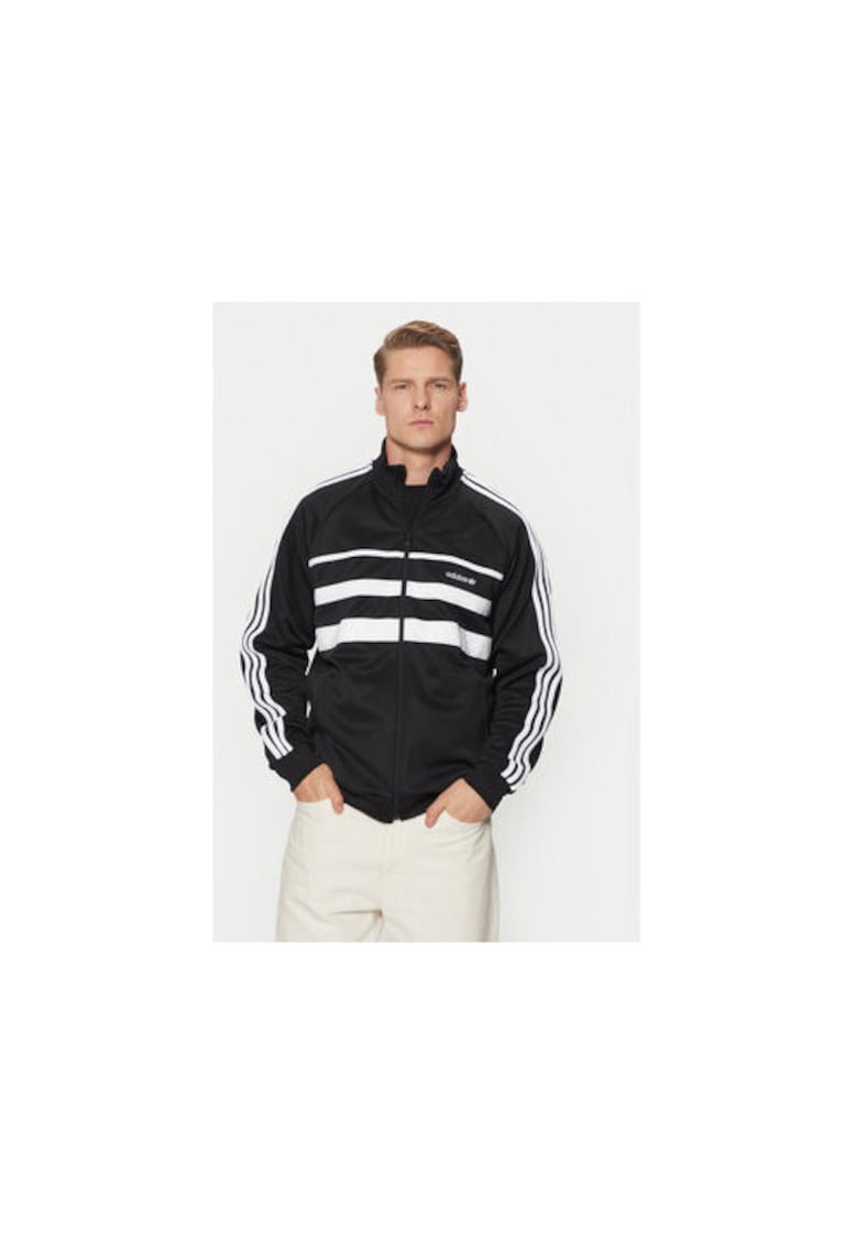 Hanorac cu fermoar si logo lifestyle Hanorac cu fermoar si logo lifestyle