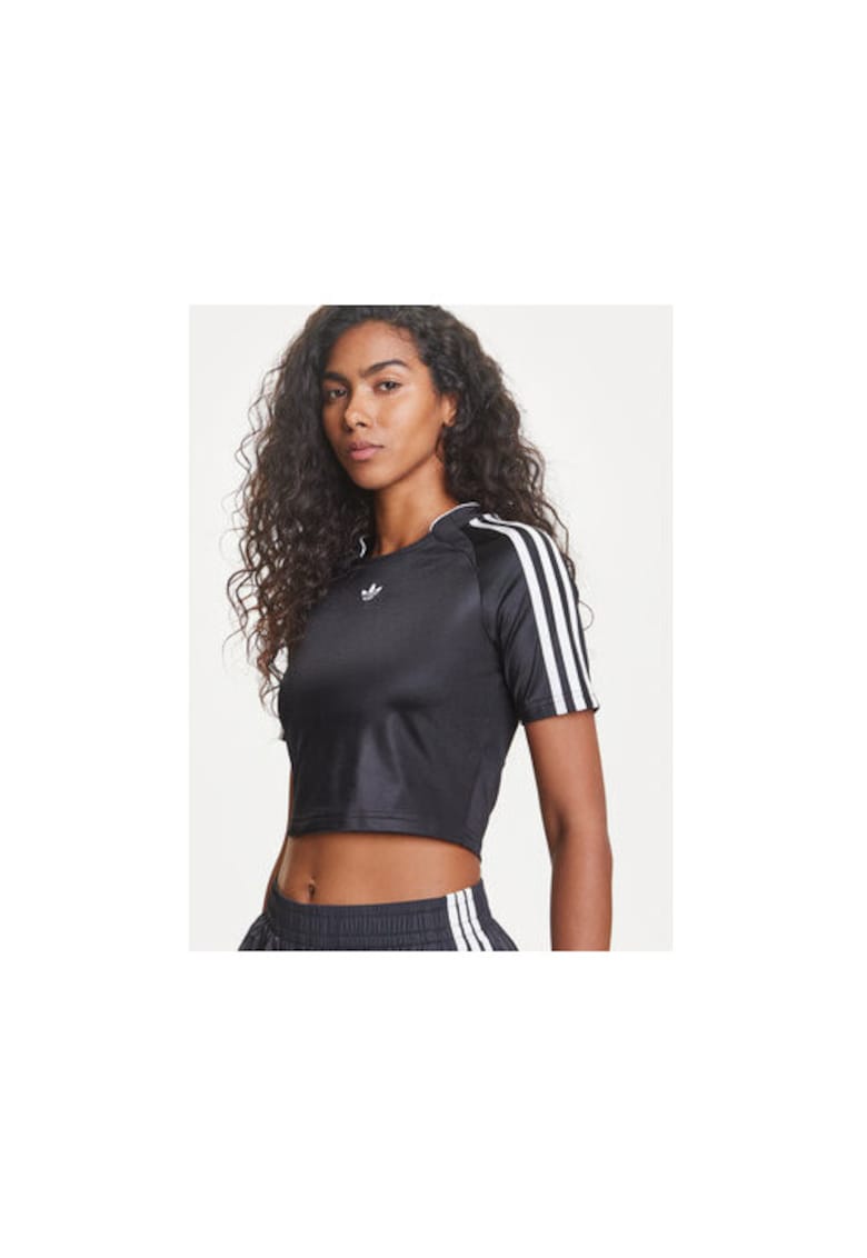 Tricou crop cu decolteu rotund 001