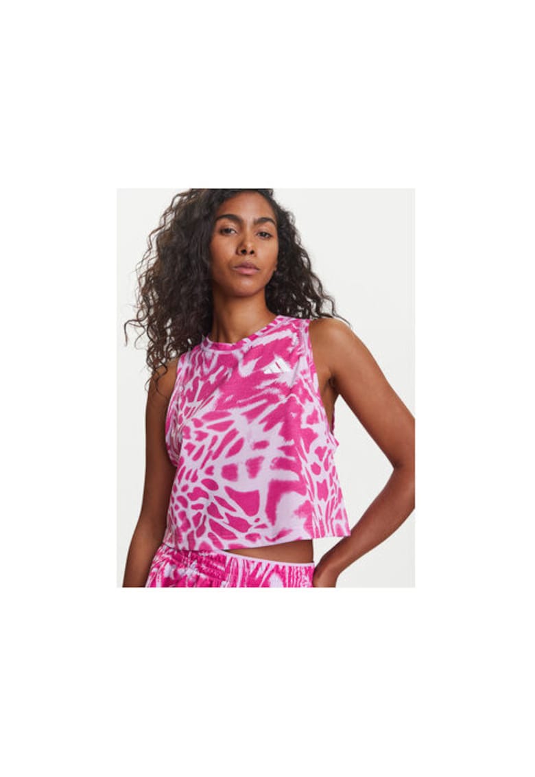 Top cu imprimeu abstract -