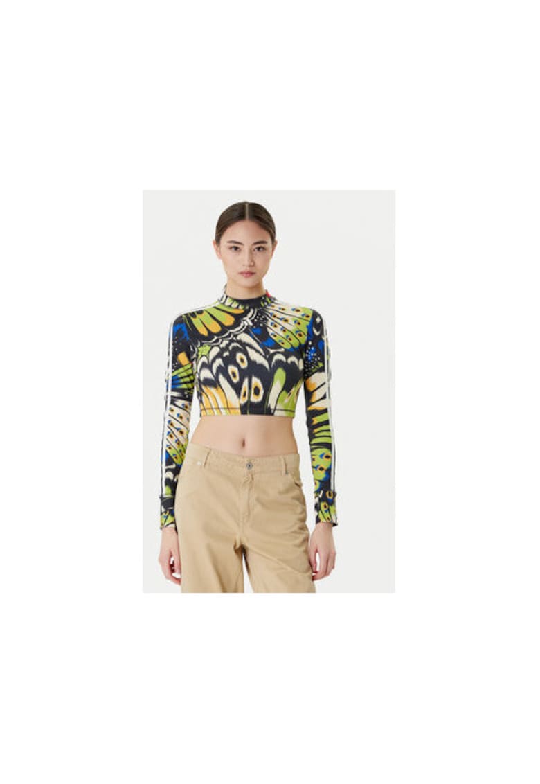 Buza crop cu guler scurt