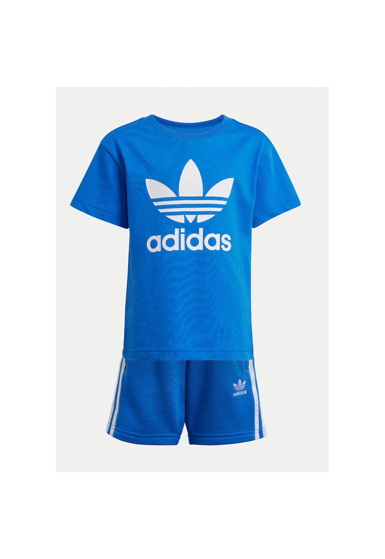 Trening unisex din bumbac cu tricou și pantaloni scurți