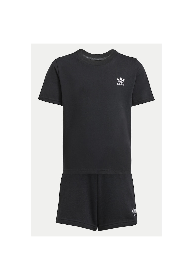 Trening din bumbac cu tricou si pantaloni scurti - unisex