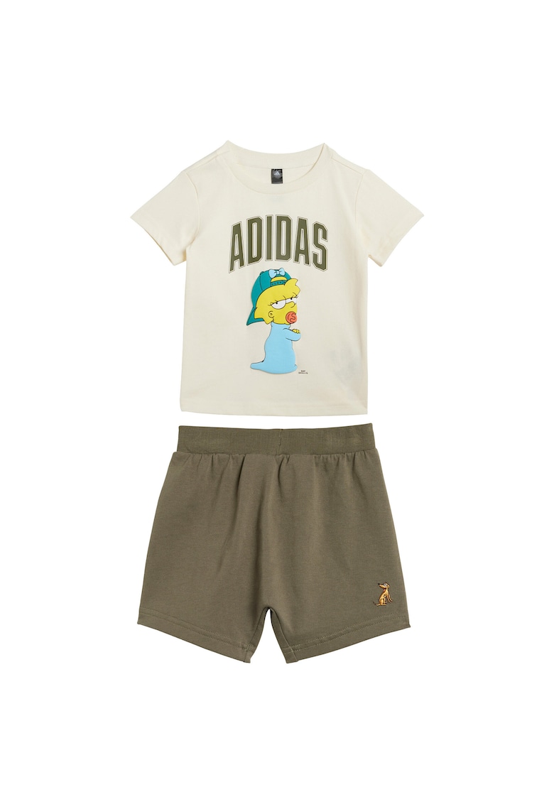 Set tricou si pantaloni scurti cu print