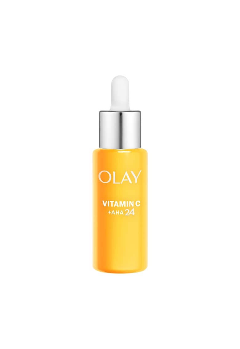 Vitamin C Day Face Serum: Formula nelipicioasa cu Vitamina C - AHA si Niacinamida pura 99% pentru un ten radiant - cu 3 actiuni cheie: reduce petele pigmentare - uniformizeaza textura si ofera hidratare intensa - 40ml