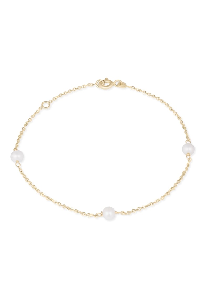 Bratara din aur galben de 14K cu perle naturale -