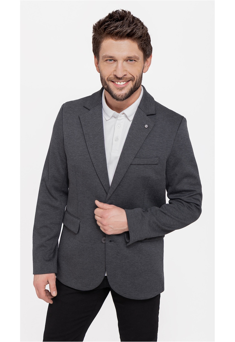 Sacou barbati cu buzunare cu clapa JB-Anton - Regular Fit - Grafit