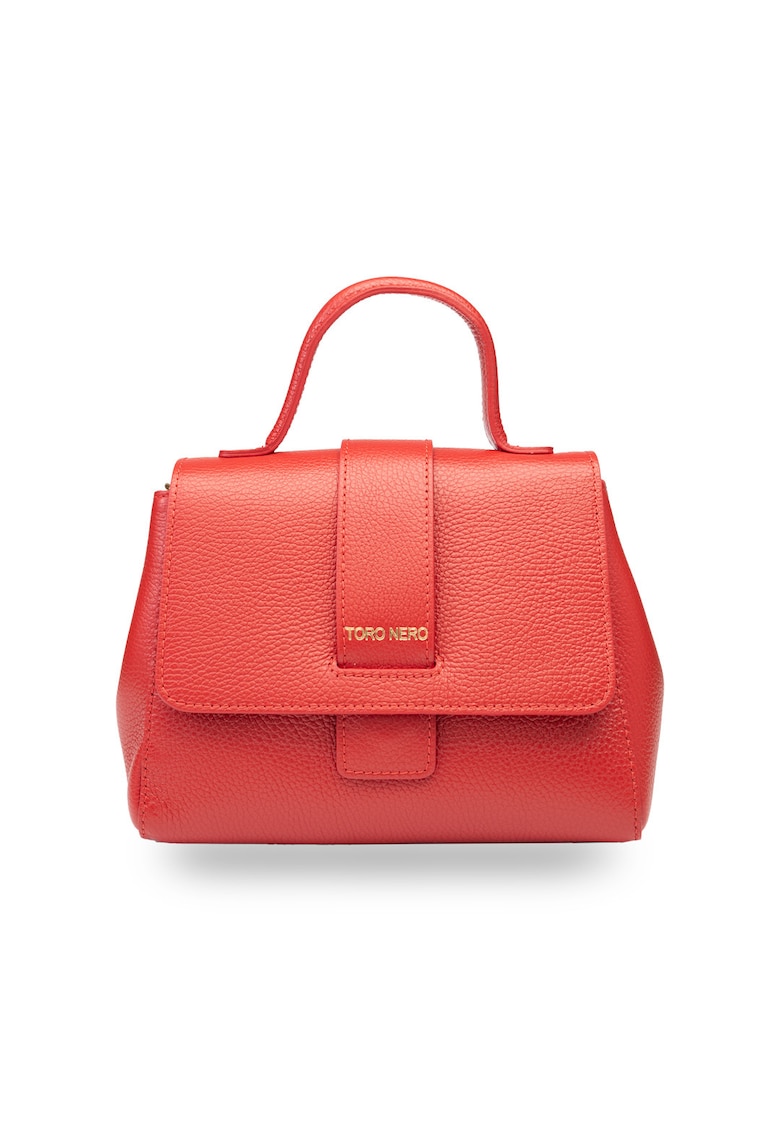 Geanta dama din piele naturala rosu Ranya