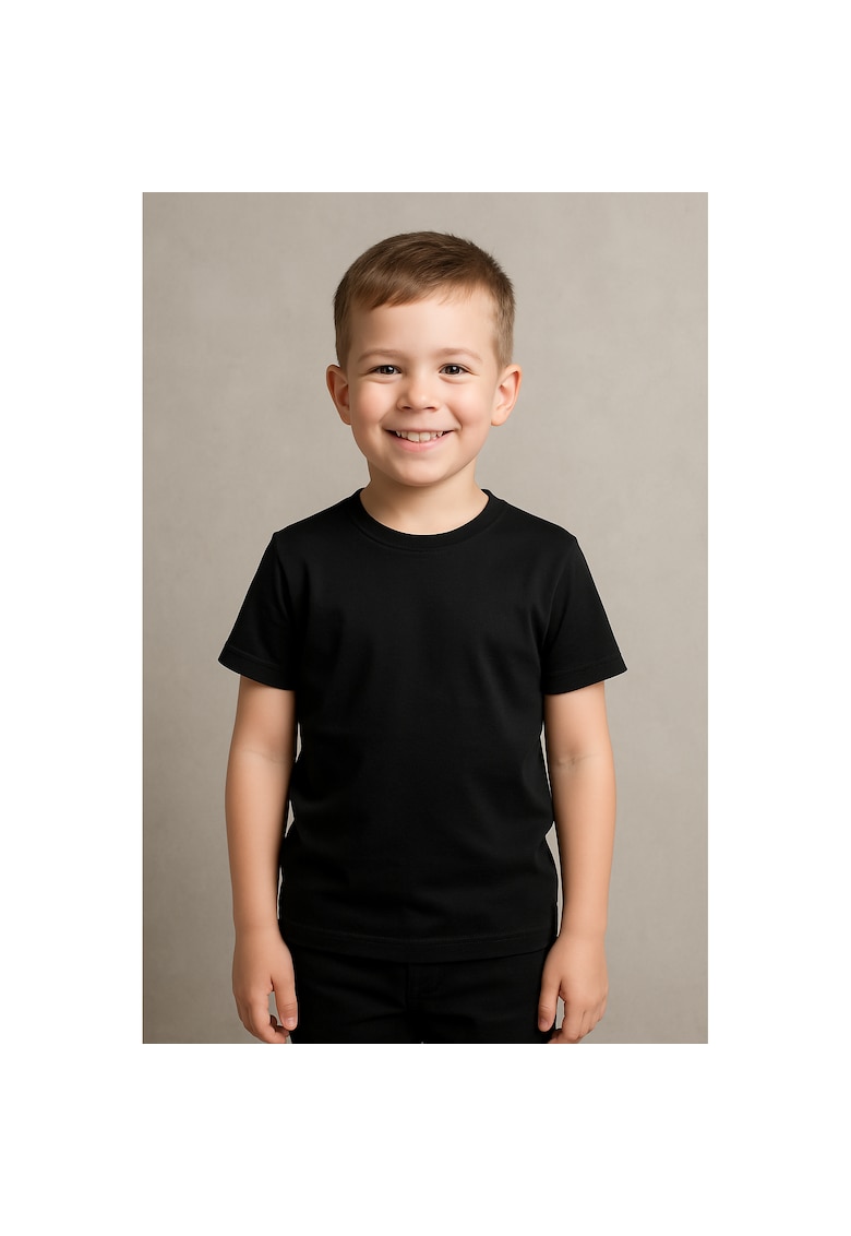Tricou uniton din bumbac pentru baieti - 8-9
