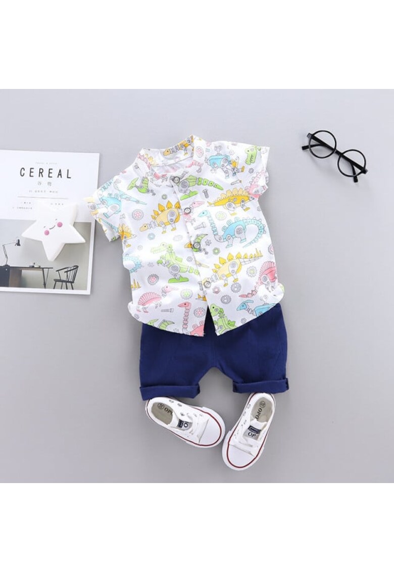 Costum pentru bebelusi Model AL 21405 Robo - 6-9 luni - Multicolor -