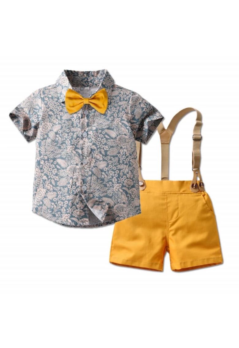 Costum elegant pentru bebelusi Model AL 21467 Green - 6-9 luni - Multicolor -