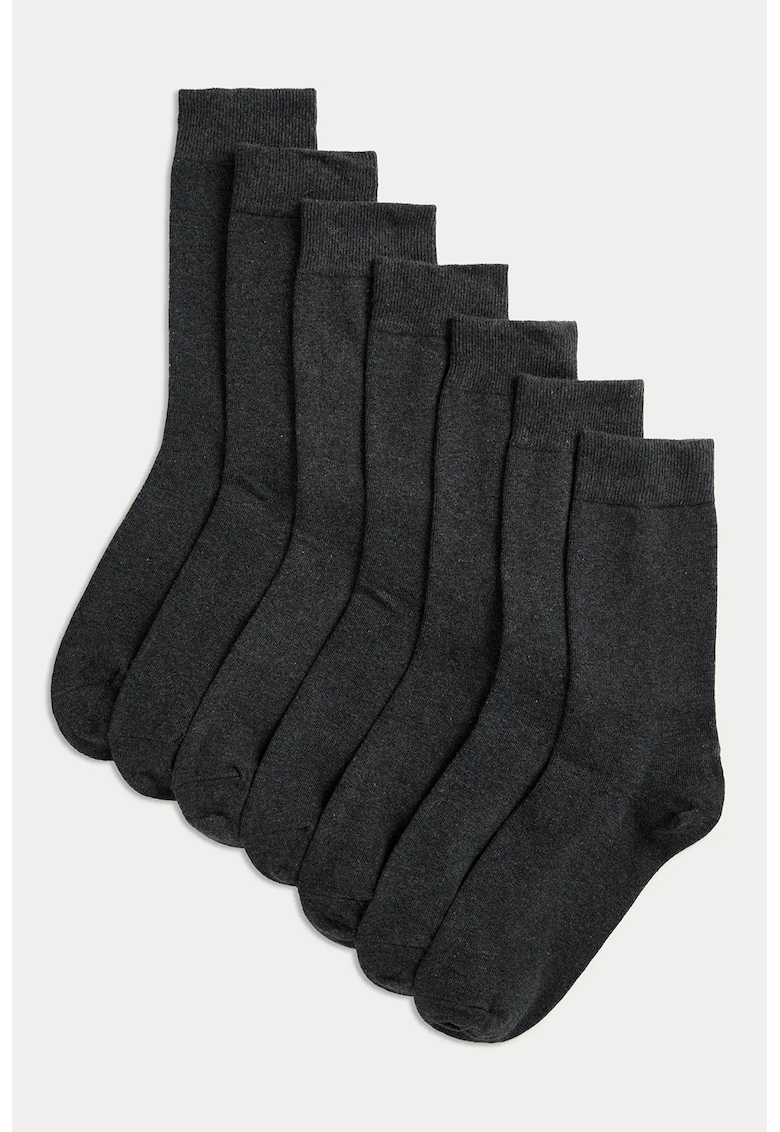 Set de sosete lungi uni - 7 perechi