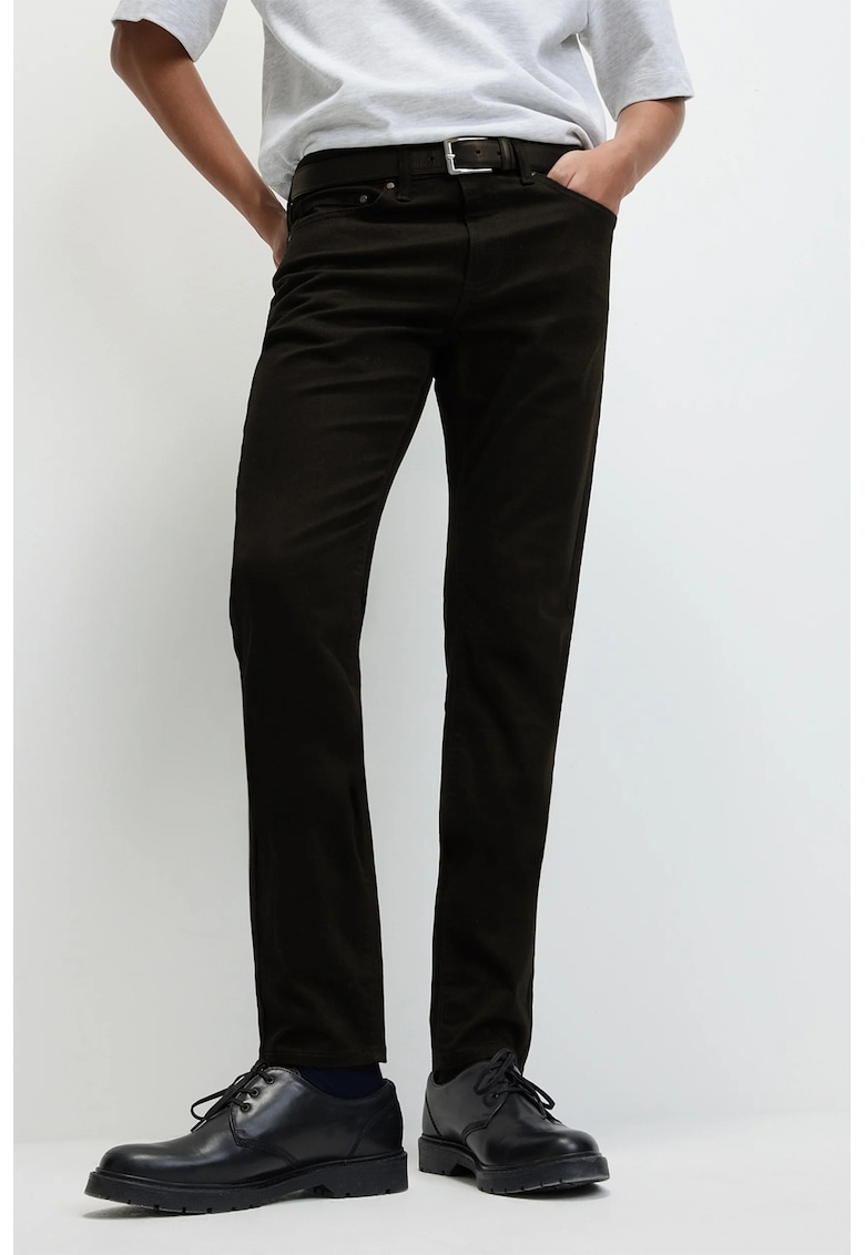 Marks Spencer Blugi slim fit cu aspect decolorat - Negru/Negru stins