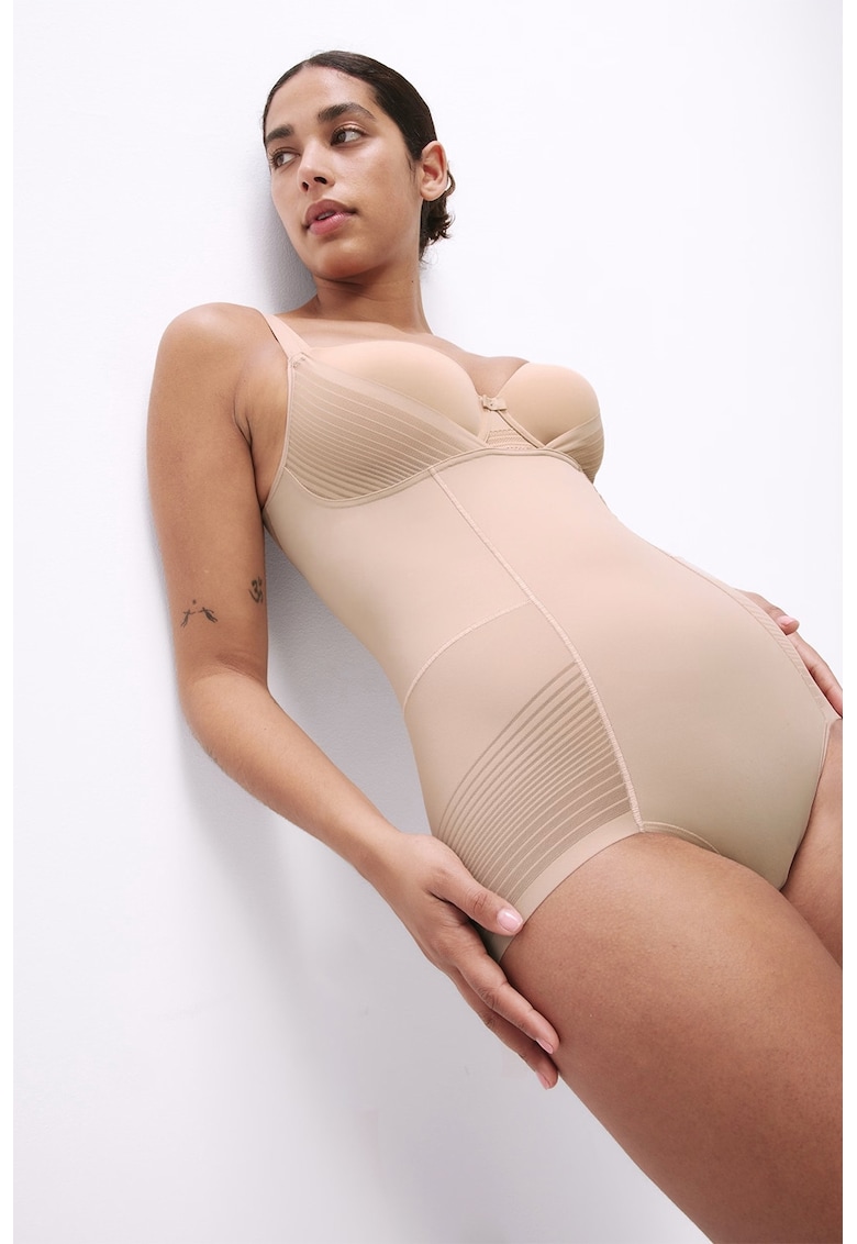 Marks Spencer Body modelator cu insertii de plasa - Bej