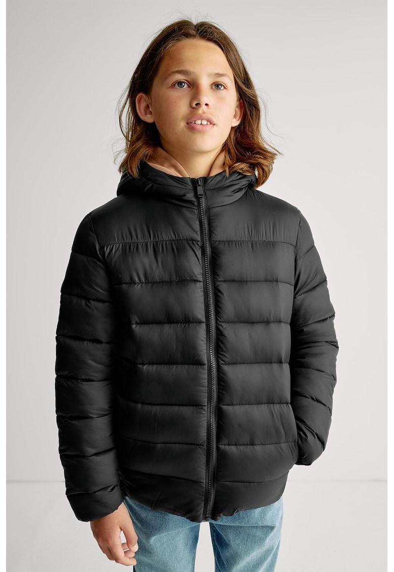 Marks Spencer Geaca cu gluga si aspect matlasat - Negru
