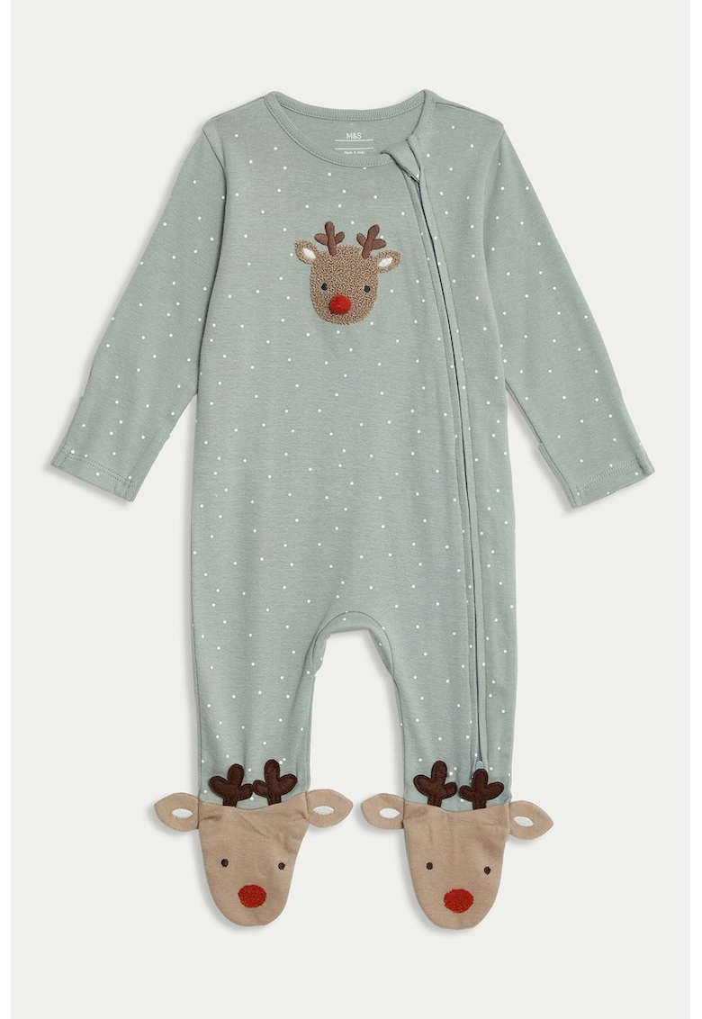 Salopeta cu fermoar si model de Craciun