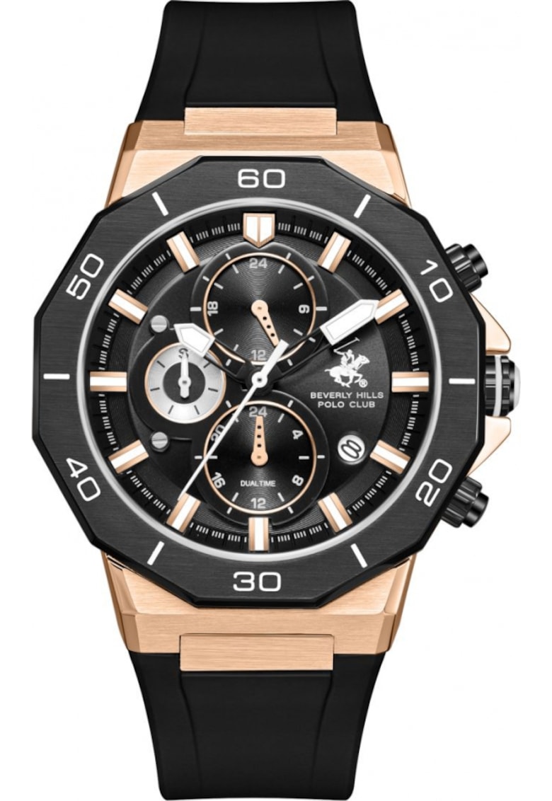Ceas de barbati BEVERLY HILLS BP3784X.451 negru fashion