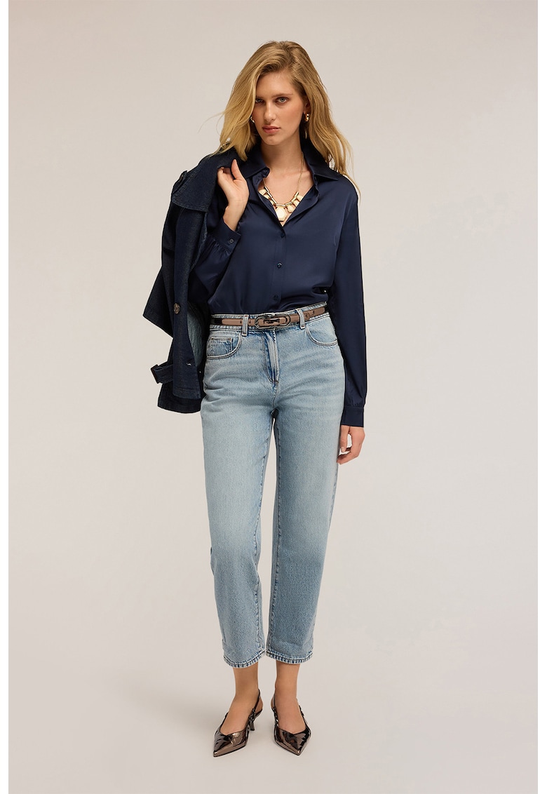 Camasa uni din satin