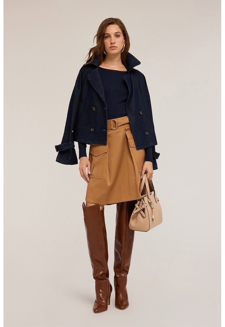 Pulover cu decolteu barcuta