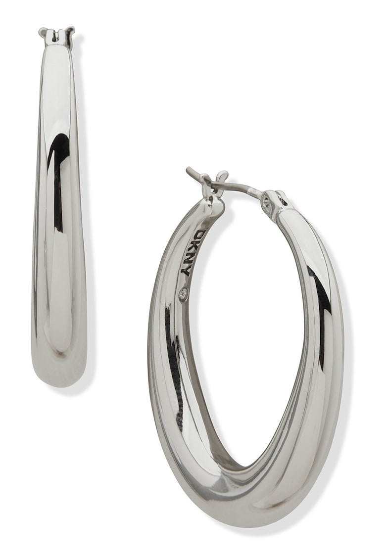 Cercei cu inchidere si detaliu cu logo discret