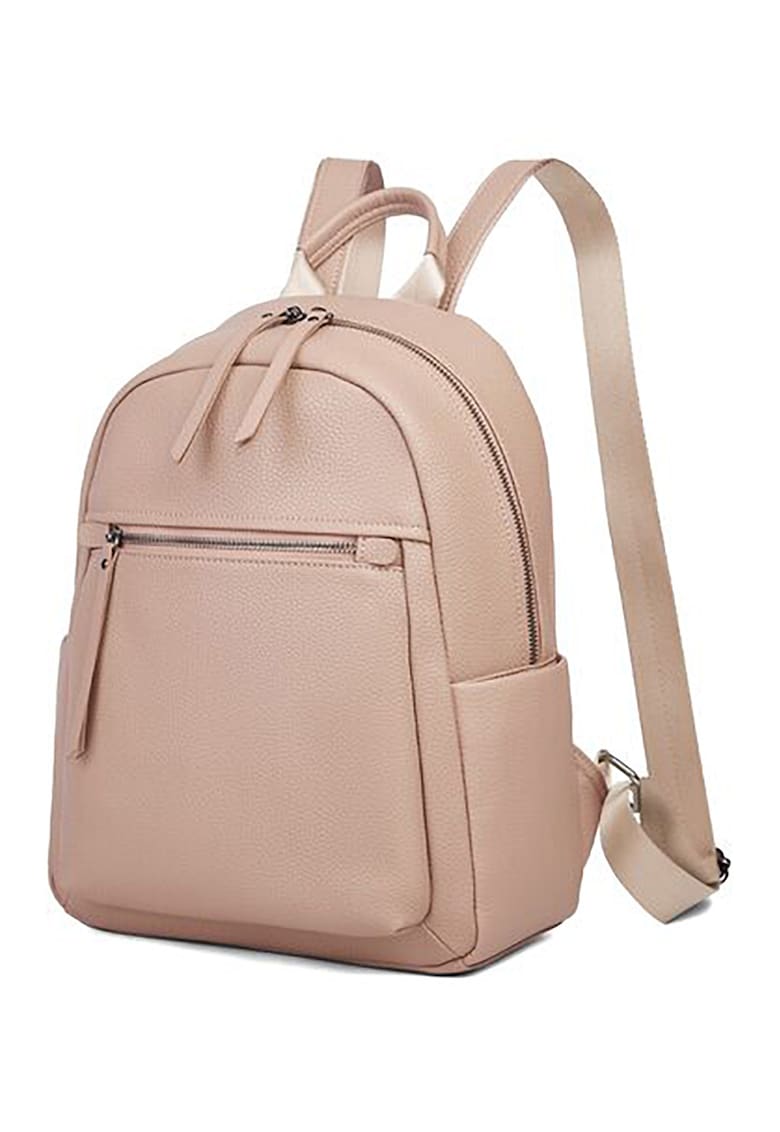 Rucsac din piele cu buzunare exterioare