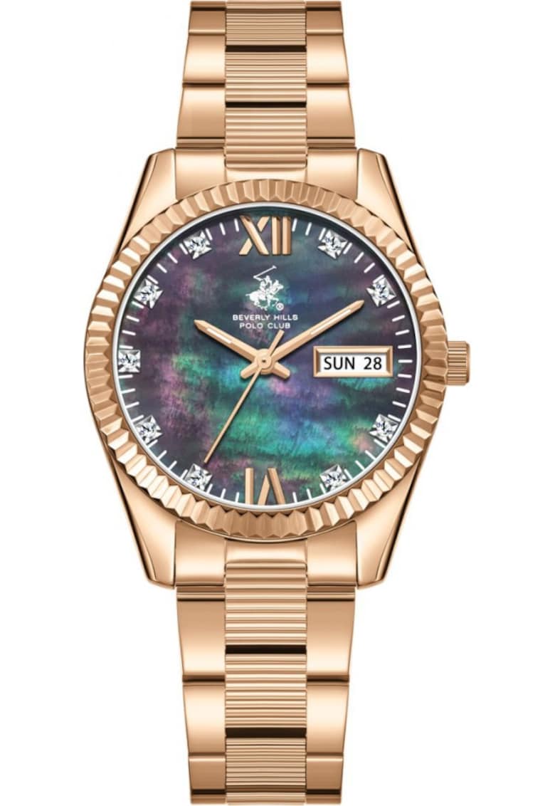 Ceas de dama BEVERLY HILLS BP3765C.450 - aur roz roze fashion