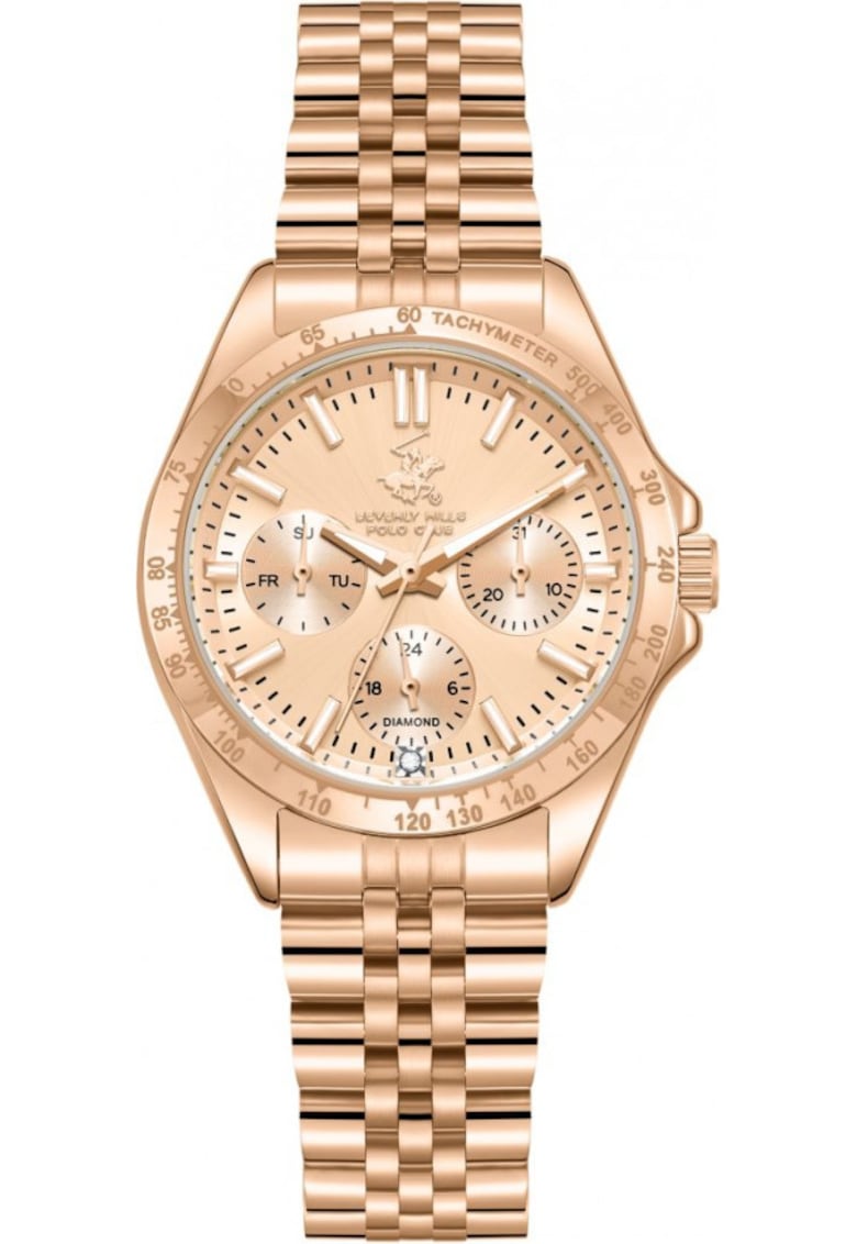 Ceas de dama BEVERLY HILLS BP3771C.410 - aur roz fashion