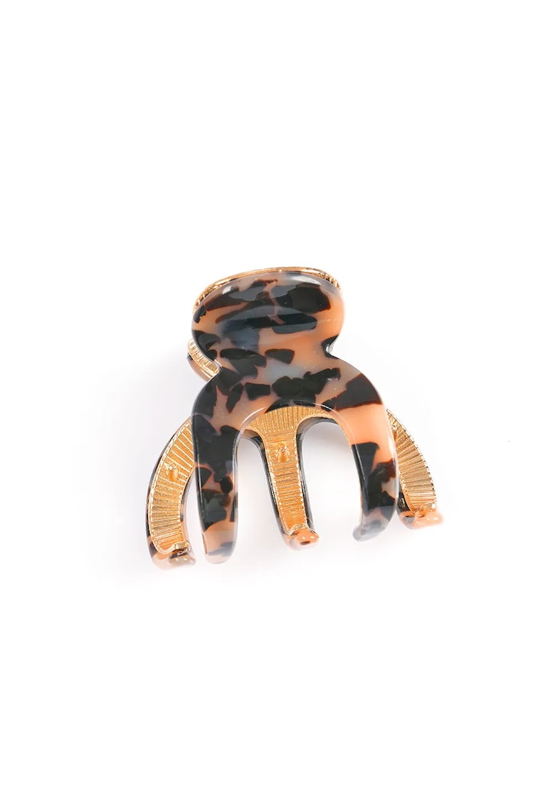 Cleste de par cu model animal print si aspect lucios