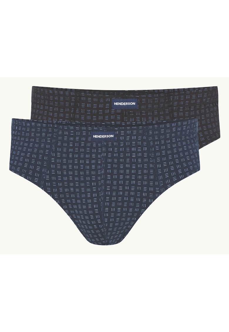 Slip barbati set 2 perechi - negru albastru inchis - Classic Henderon