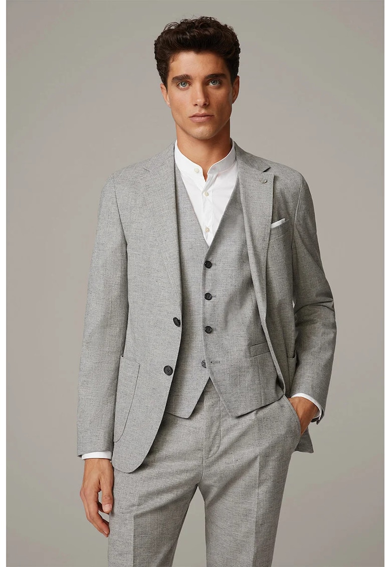 Sacou regular fit cu inchidere la un singur rand de nasturi STR2