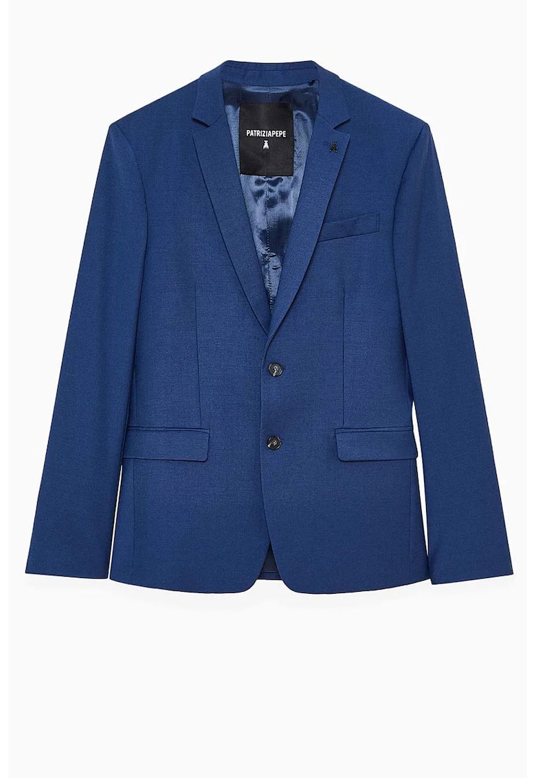 Sacou regular fit cu inchidere la un singur rand de nasturi PP3 - Albastru -