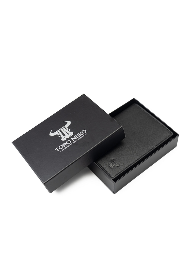 Portofel barbati din piele naturala negru Veres - protectie RFID